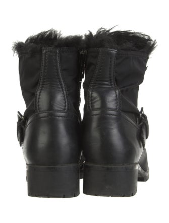 Prada Leather Combat Boots