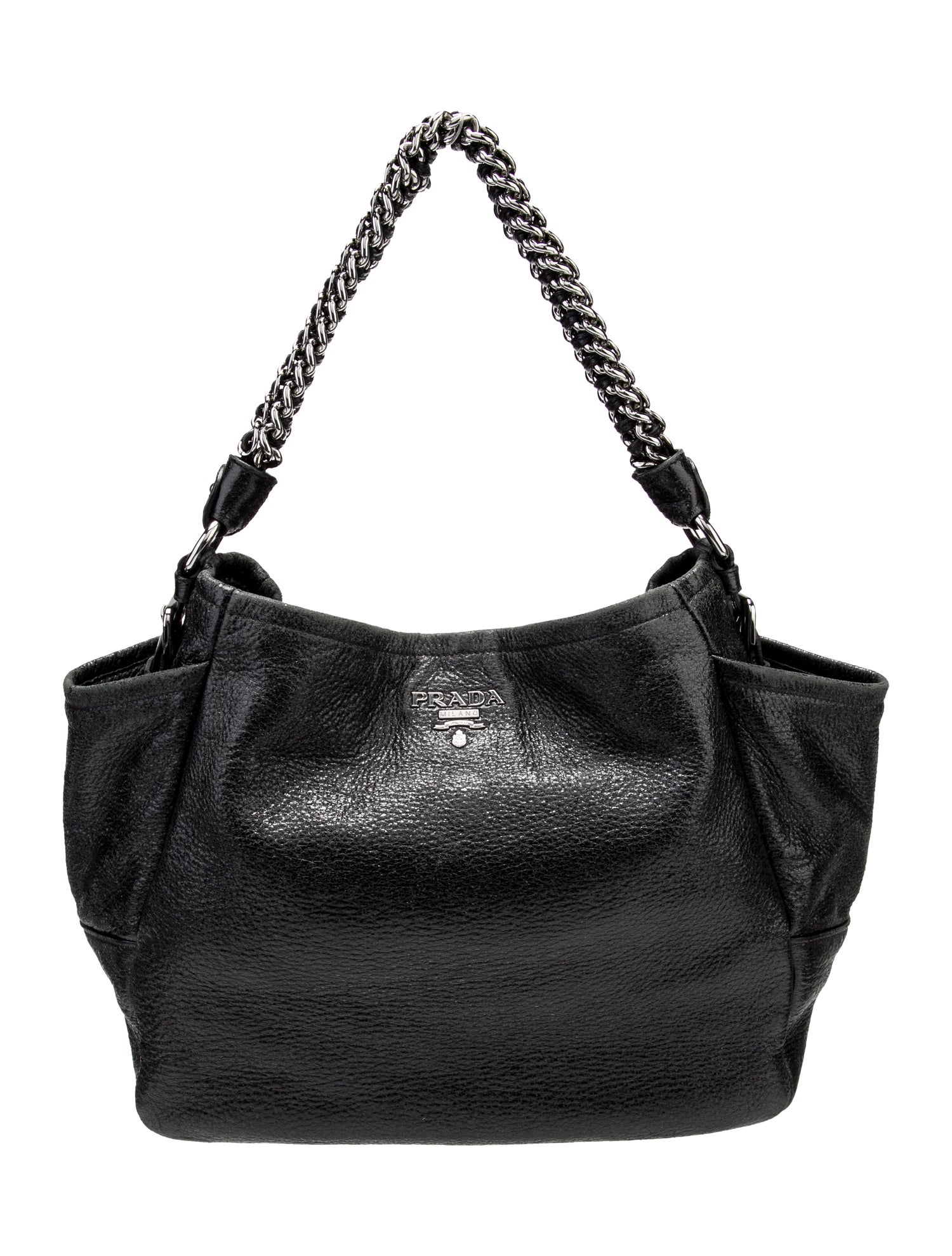 Prada Cervo Lux Leather Hobo