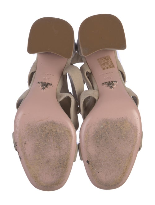 Prada Suede Cutout Accent Gladiator Sandals
