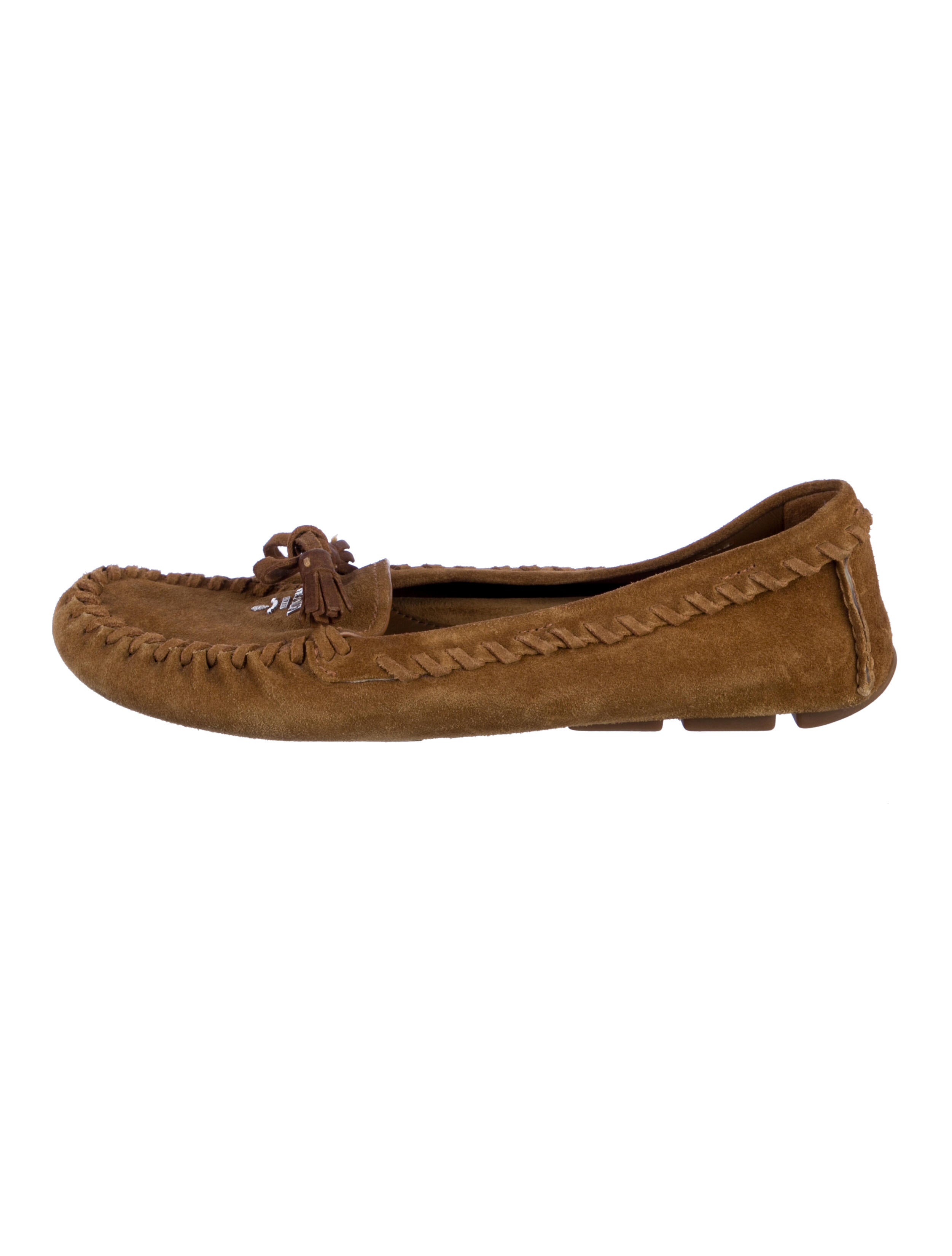 Prada Suede Moccasins