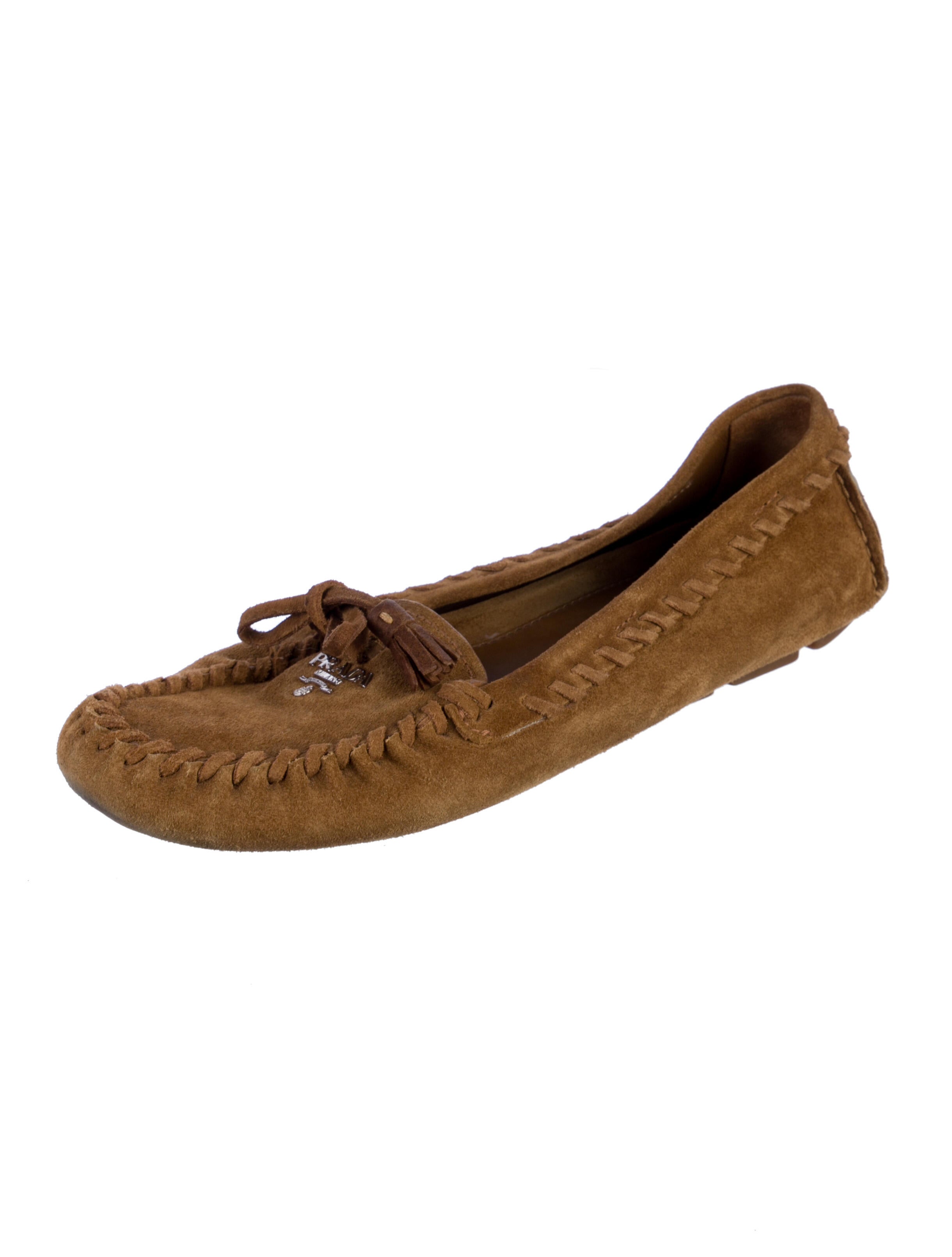 Prada Suede Moccasins