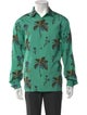 Prada 2024 Floral Print Dress Shirt