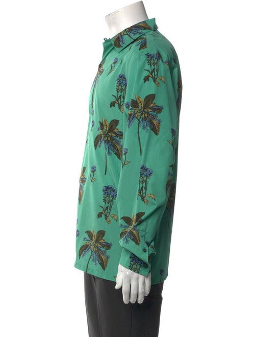 Prada 2024 Floral Print Dress Shirt