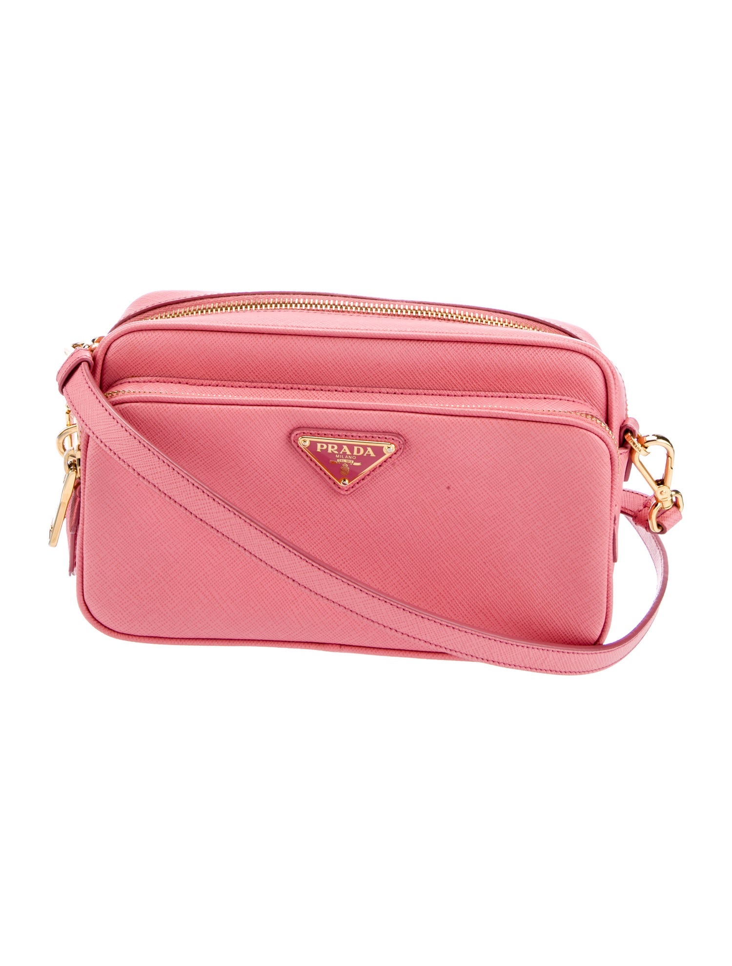 Prada Saffiano Leather Front Pocket Crossbody Small