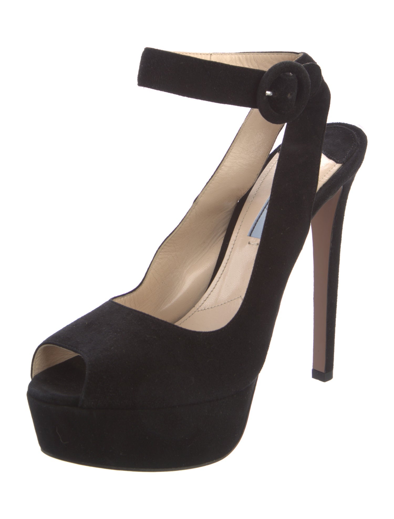 Prada Suede Slingback Pumps