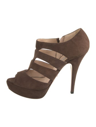 Prada Suede D'Orsay Pumps