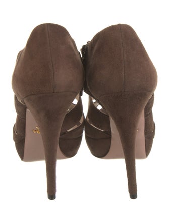 Prada Suede D'Orsay Pumps