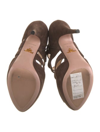 Prada Suede D'Orsay Pumps