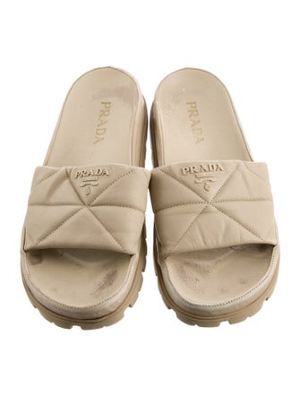 Prada Leather Slides