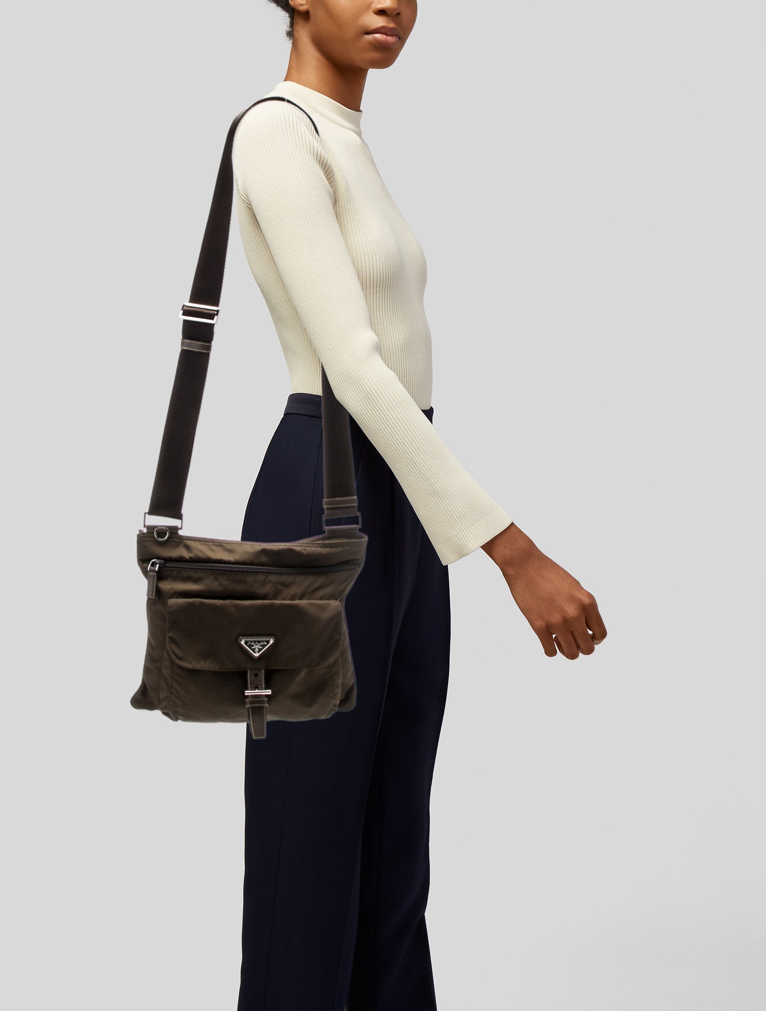 Prada Tessuto Nylon Messenger Bag