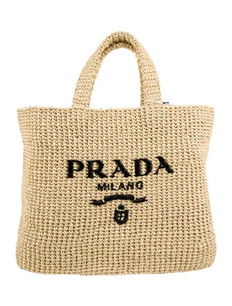 Prada Enameled Metal Triangle Tote