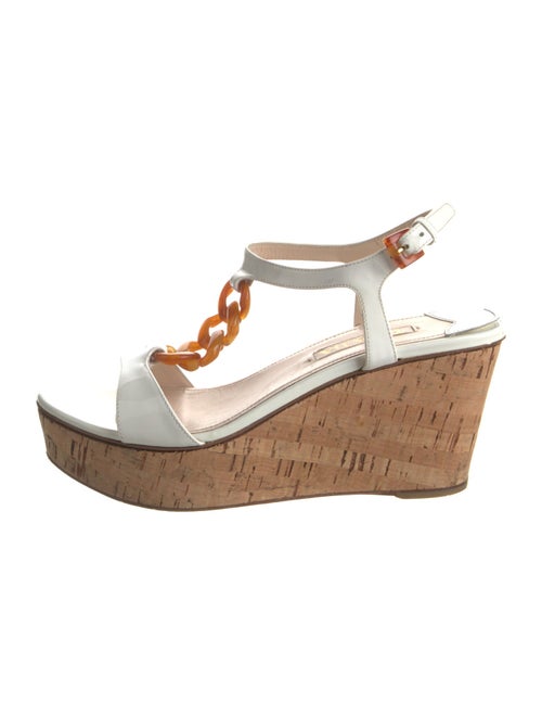 Prada Chain-Link Accents Sandals