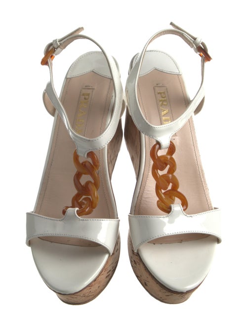 Prada Chain-Link Accents Sandals