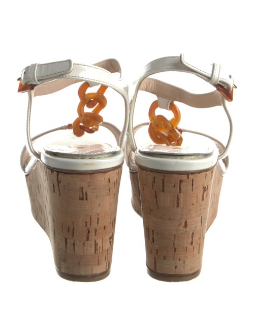 Prada Chain-Link Accents Sandals