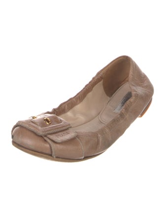 Prada Leather Ballet Flats