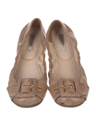 Prada Leather Ballet Flats