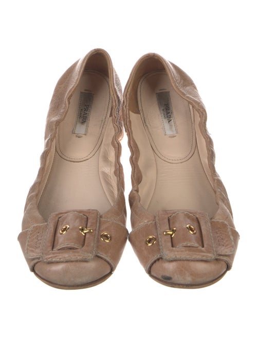 Prada Leather Ballet Flats
