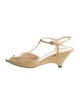Prada Patent Leather T-Strap Sandals
