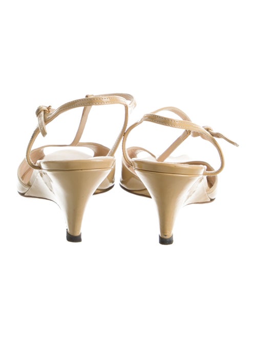 Prada Patent Leather T-Strap Sandals