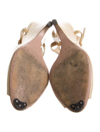 Prada Patent Leather T-Strap Sandals