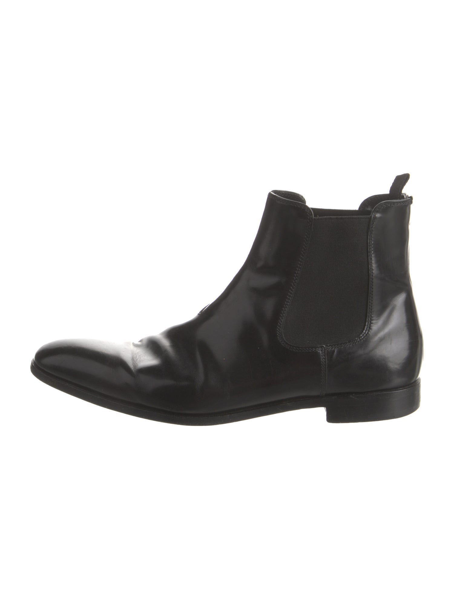 Prada Leather Chelsea Boots