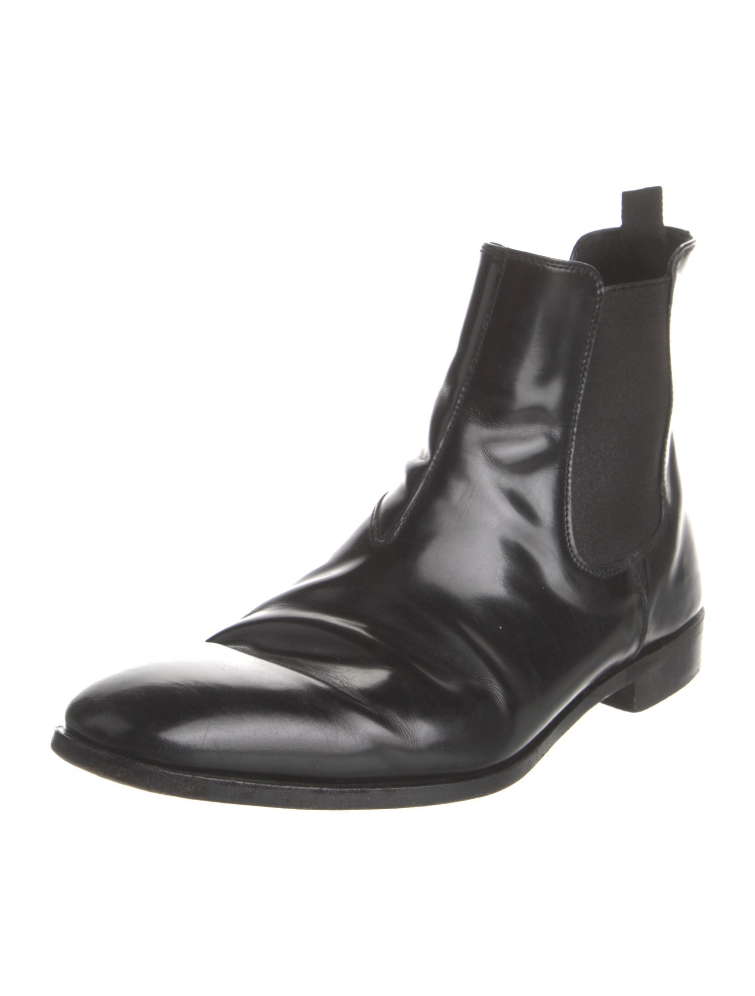Prada Leather Chelsea Boots