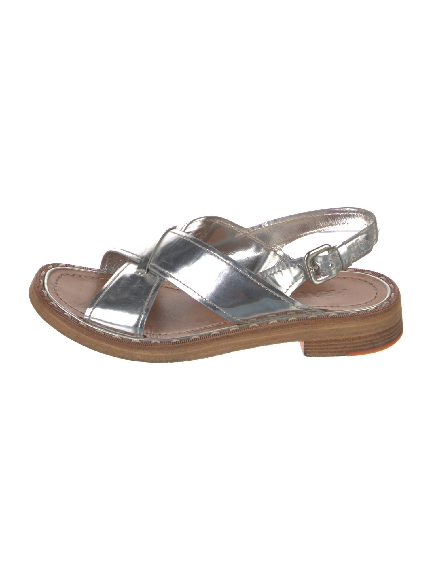 Prada Leather Slingback Sandals
