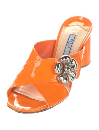 Prada Patent Leather Slides