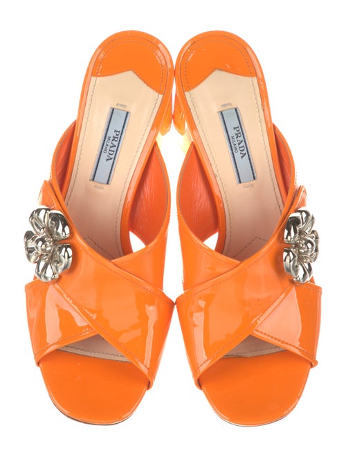 Prada Patent Leather Slides