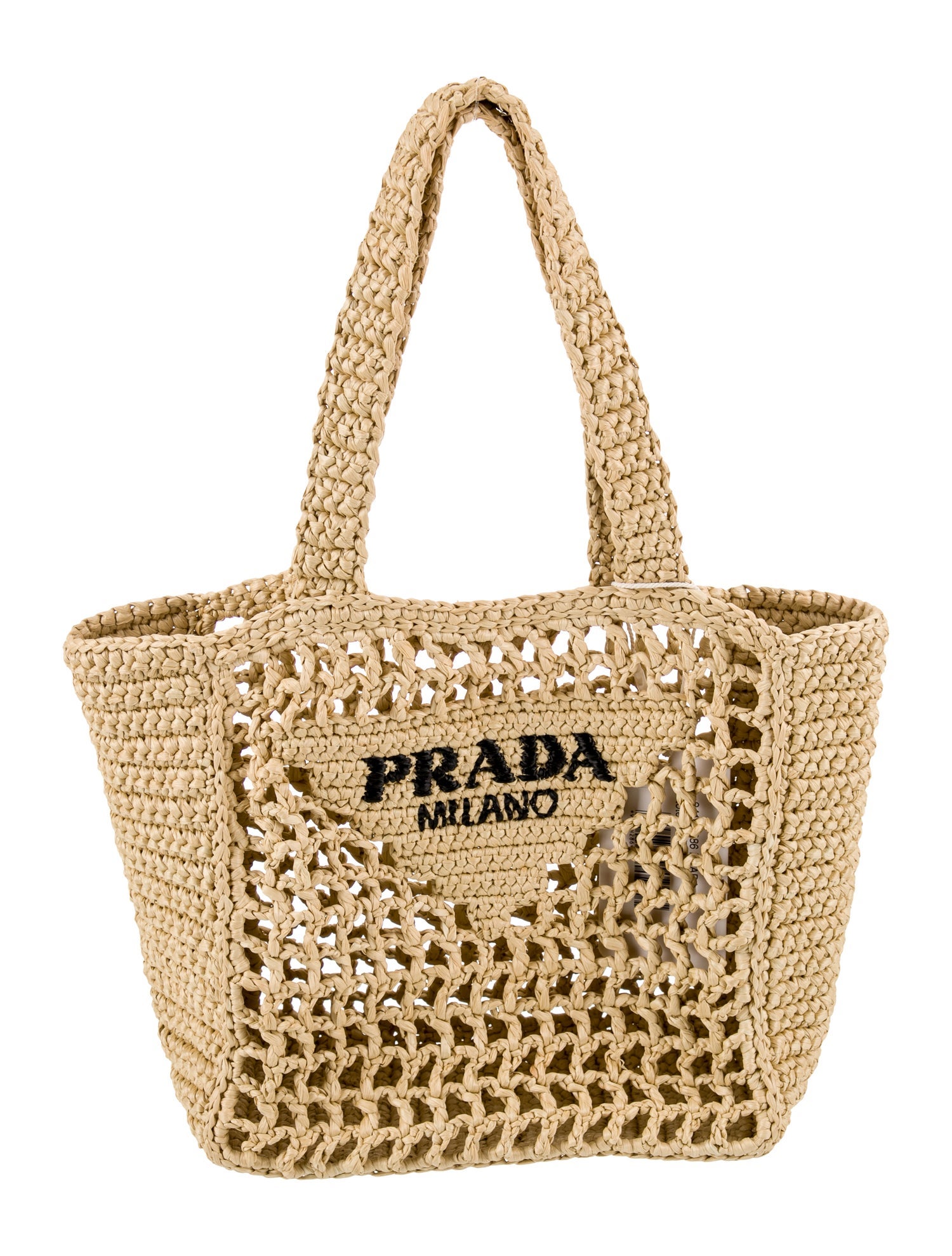 Prada Enameled Metal Triangle Tote