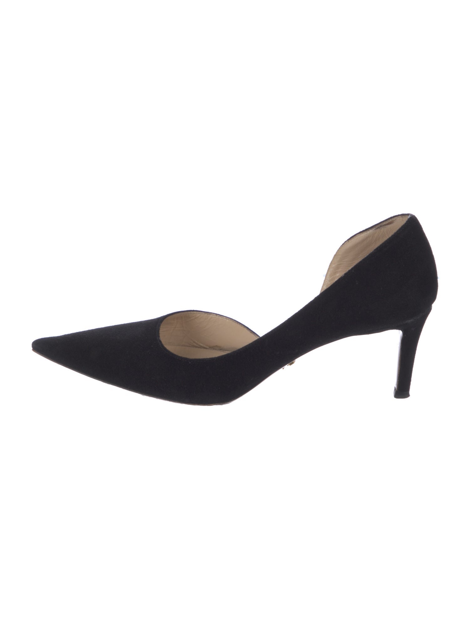 Prada Suede D'Orsay Pumps