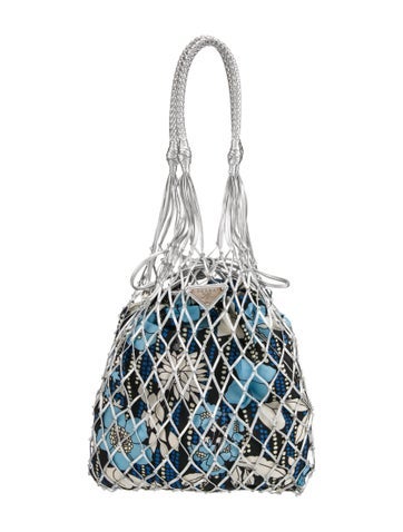 Prada Handle Bags Tessuto Nylon Net Bag
