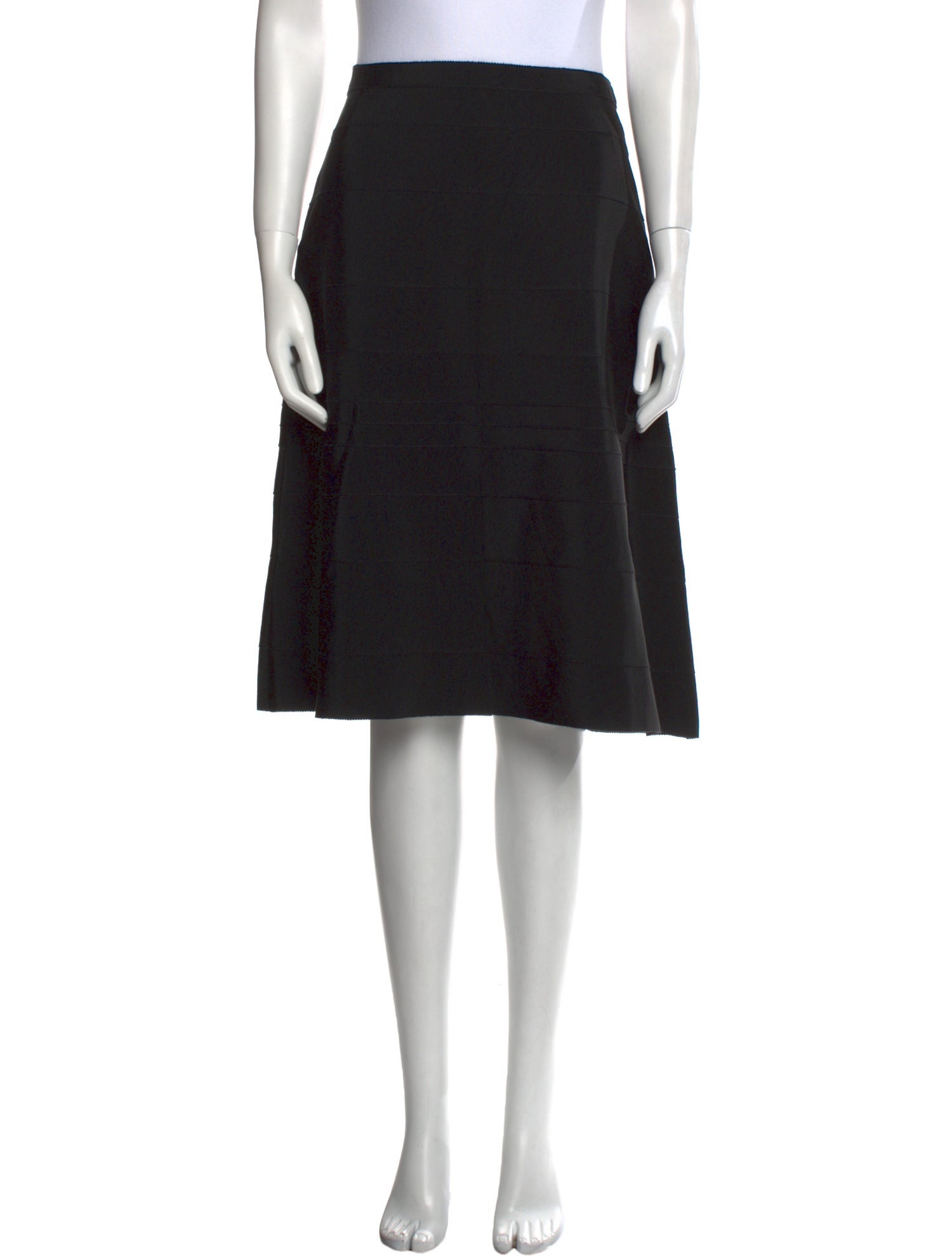 Prada Pleated Accents Knee-Length Skirt