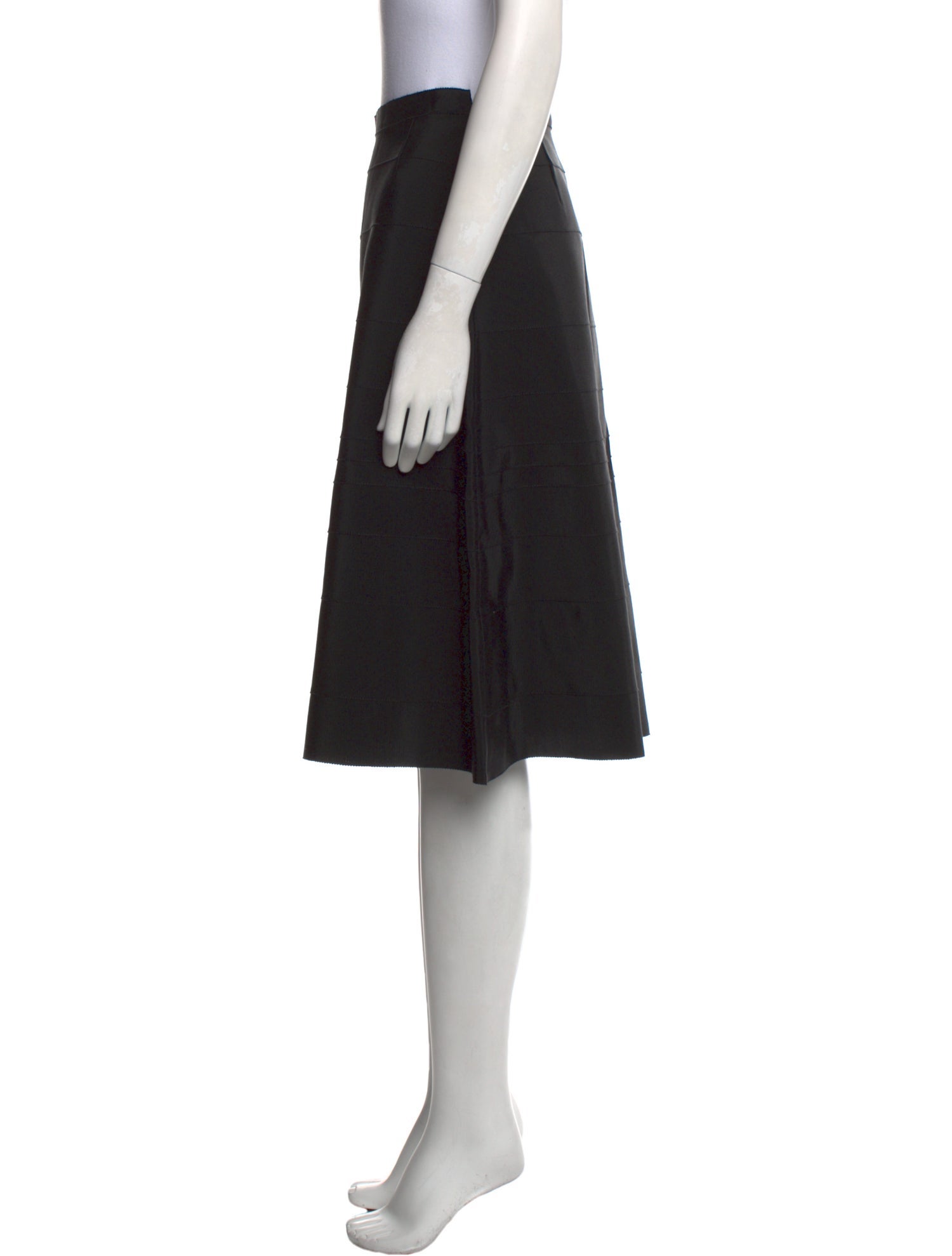 Prada Pleated Accents Knee-Length Skirt