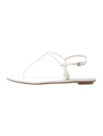 Prada Leather T-Strap Sandals