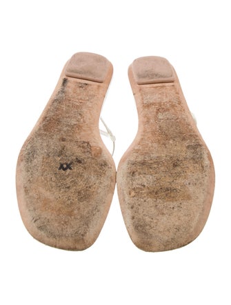 Prada Leather T-Strap Sandals