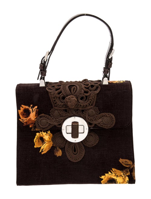 Prada Velvet Top Handle Bag