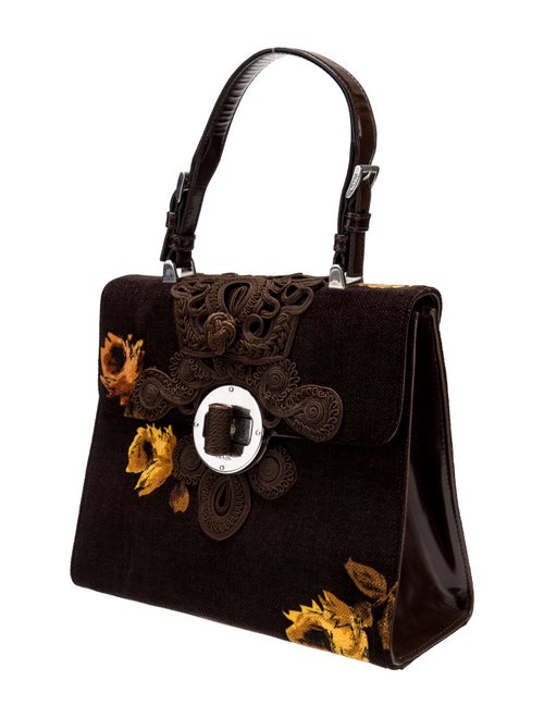 Prada Velvet Top Handle Bag