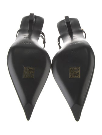 Prada Patent Leather Slingback Pumps