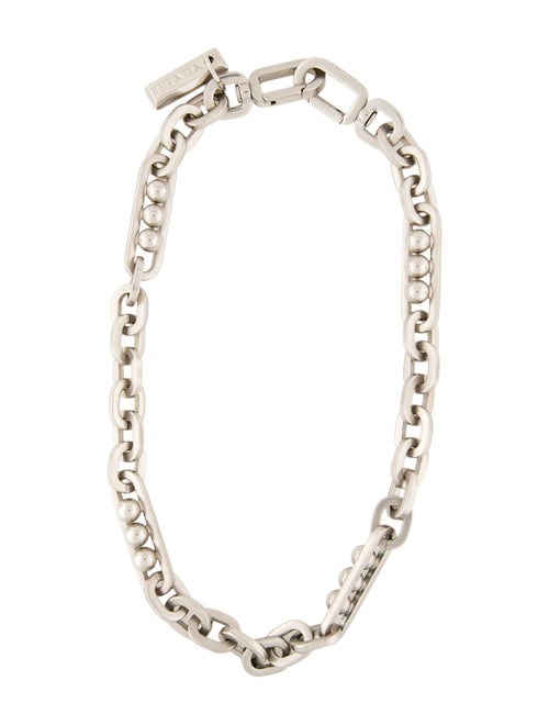 Prada Sphere Chain Link Necklace