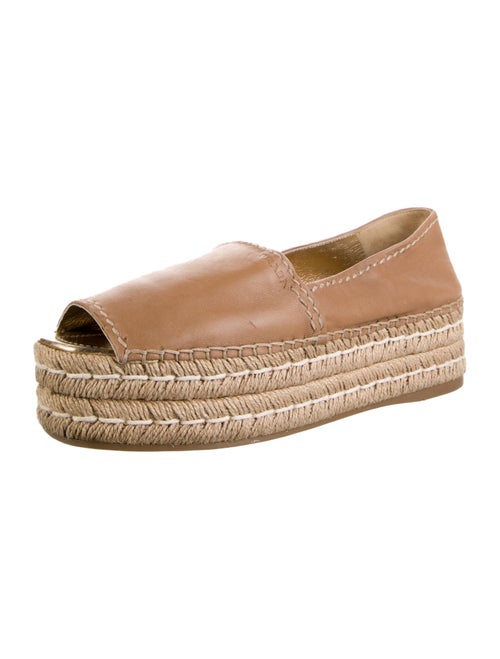 Prada Leather Espadrilles