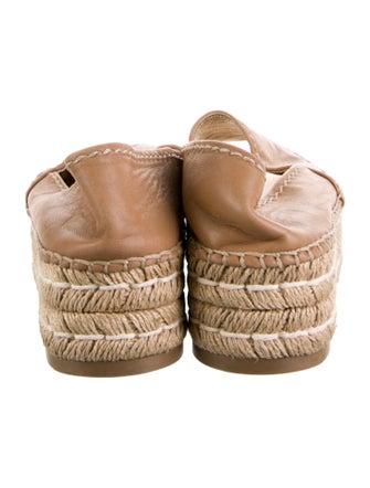 Prada Leather Espadrilles