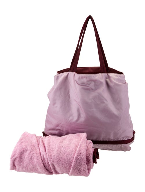 Prada Enameled Metal Triangle Shoulder Bag