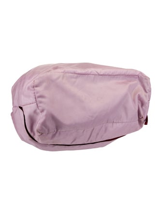 Prada Enameled Metal Triangle Shoulder Bag