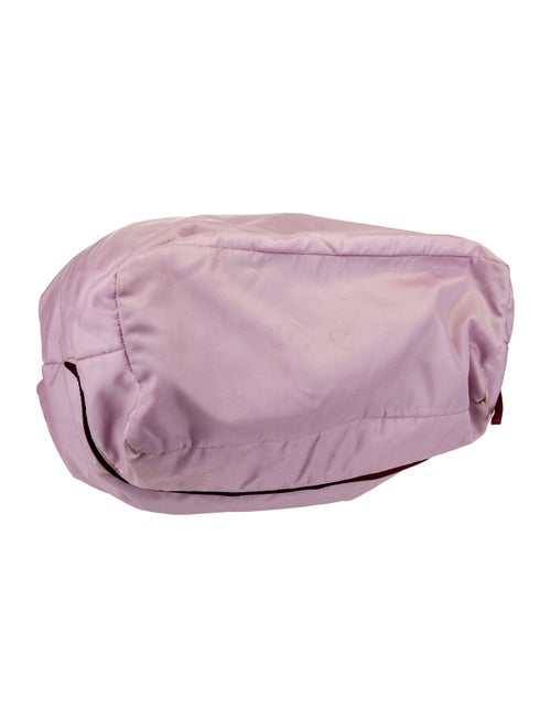 Prada Enameled Metal Triangle Shoulder Bag