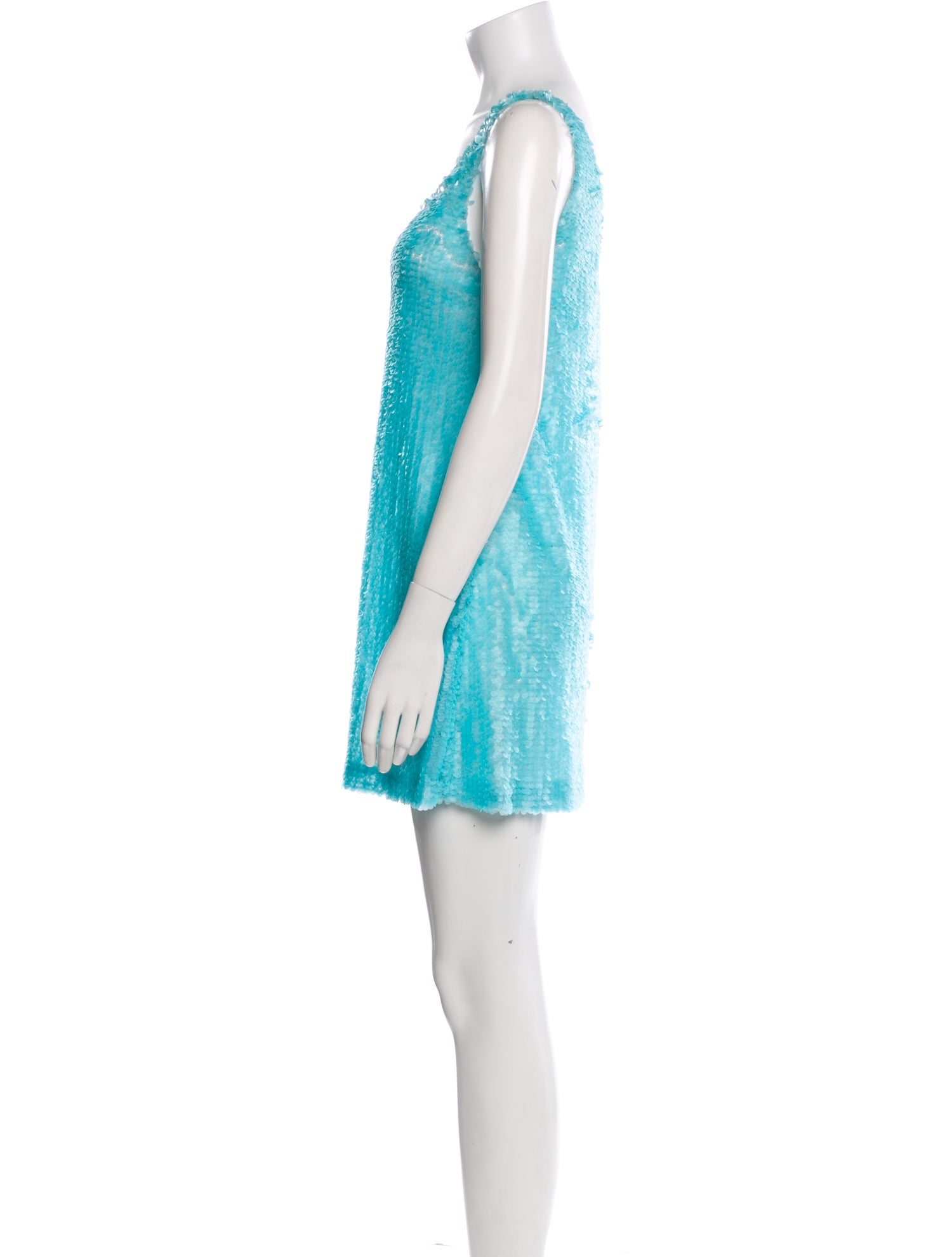 Prada 2021 Scoop Neck Mini Dress