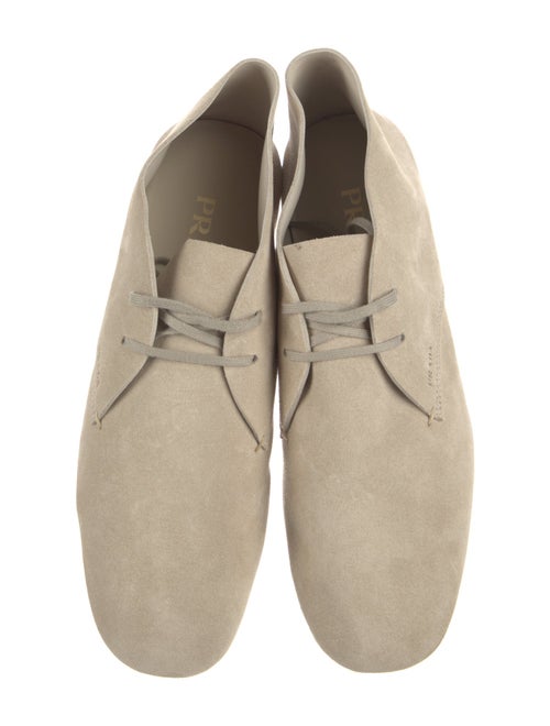 Prada Suede Lace-Up Boots