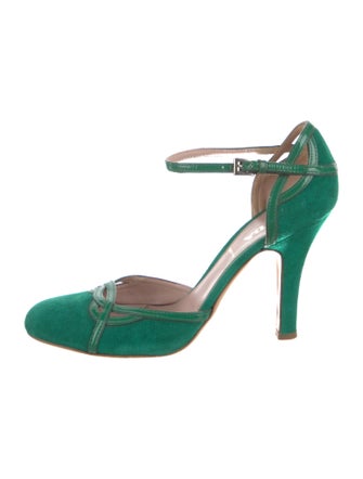 Prada Suede D'Orsay Pumps