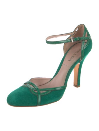 Prada Suede D'Orsay Pumps