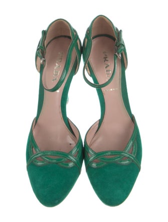 Prada Suede D'Orsay Pumps